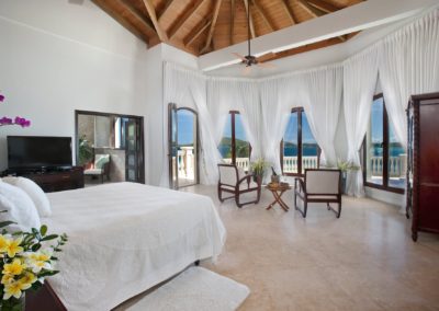 Master Bedroom of vacation villa rental Villa Serenita